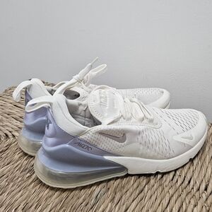 Nike Air Max 270 Women's White with Lavender Size 7.5